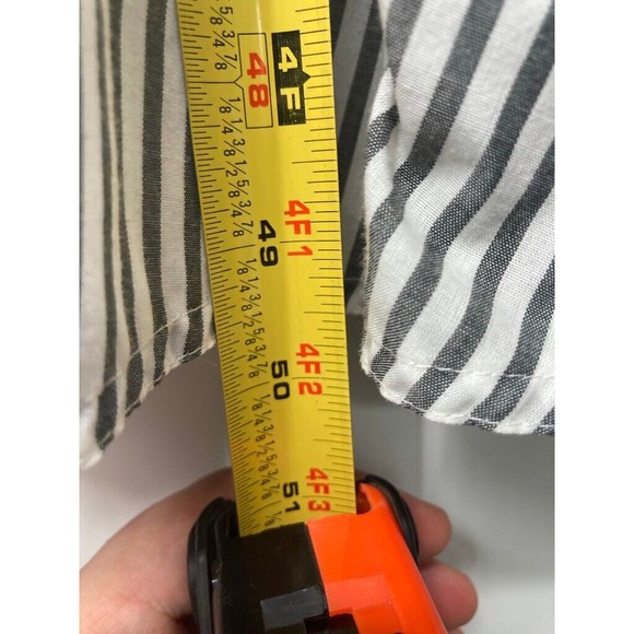 VTG POLO Dress w/Front Pockets Black White Stripe Boating Sailing Sz 14 - Picture 9 of 13